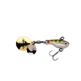 Berkley Pulse Spintail, Jig Lure with Spinner Blade & Berkley Fusion Treble Hook - Long Casting Hard Bait for Perch, Trout, Pike, Unisex,Perch, 9g | 60mm