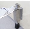 Advanced Stainless Steel Door Stopper Spring Loaded Telescopic Step On