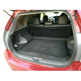 EACCESSORIES EA Rear Trunk Organizer Cargo Net for Toyota Prius V 2012-2017 – Floor Style Cargo Net for Hatchback - Premium Mesh Car Trunk Organizer Vehicle Carrier Storage - Compatible with Prius V