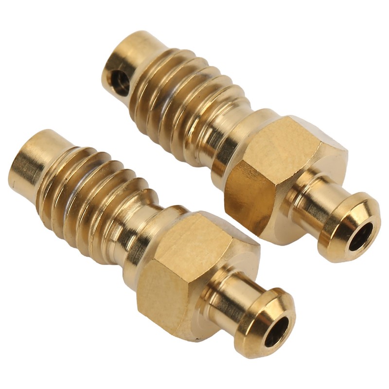 2Pcs Disc Brake Bleeder Screw Titanium Alloy M6 Rust Resistance