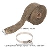 Fireproof Pipe Wrap, Adjustable Insulation Webbing, Heat Resistant for Wood