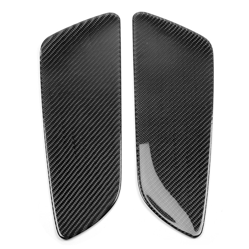 2Pcs Carbon Fiber Rear Car Door Panel Interior Decoration Fit