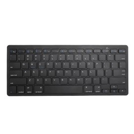 78 Keys Wireless Keyboard with Silent Buttons Ultra Slim Bluetooth Office Keyboard for Computer Laptop Tablet Black