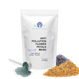 Translucent Anti-Pollution Peel-Off Mask for Moisturising Facial Care Detox Treatment with Petals and 100% Natural Alginates Soothing Mask - 200g