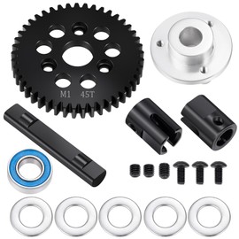 LSG 46T High Speed Differential Spur Gear Slipper Center Diff Spool Locker Set for Arrma 1/7 6S Felony Infraction Limitless Mojave 1/8Kraton/Outcast/Notorious/Talion 6S BLX (45T)
