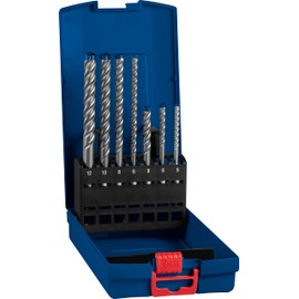 Bosch Professional 7x Expert SDS plus-7X Hammer Drill Bit Set (for Reinforced concrete, Ø 5-12 mm, Accessories Rotary Hammer Drill)