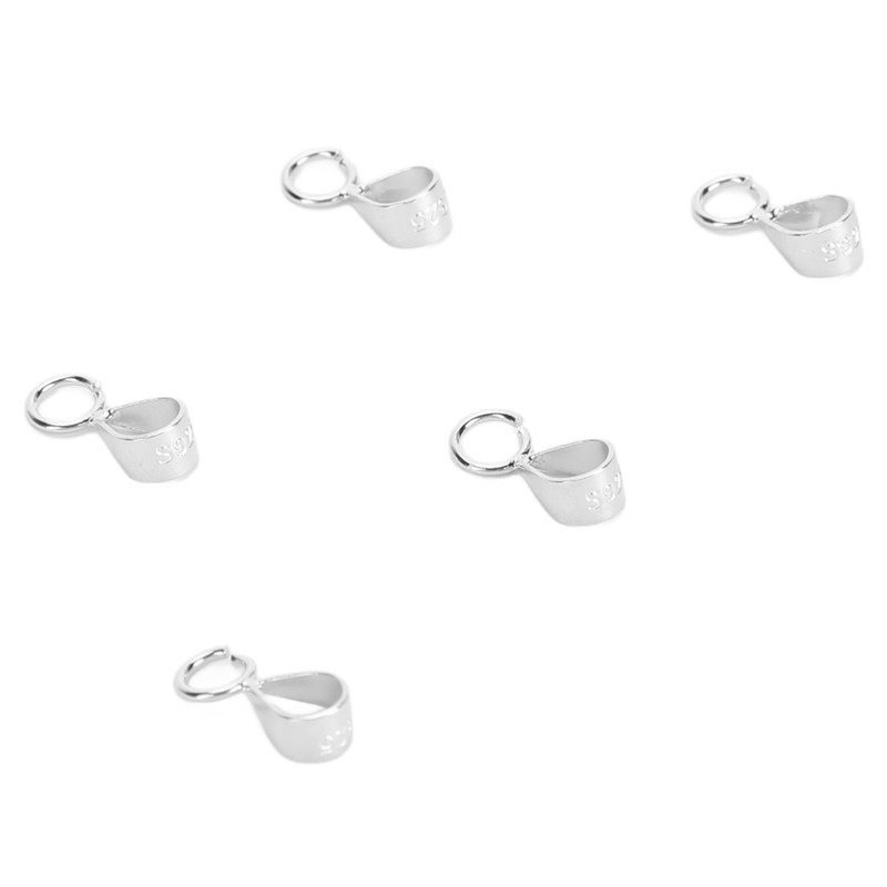 5pcs 925 Sterling Silver Bails DIY Exquisite Necklace Pendant Bails