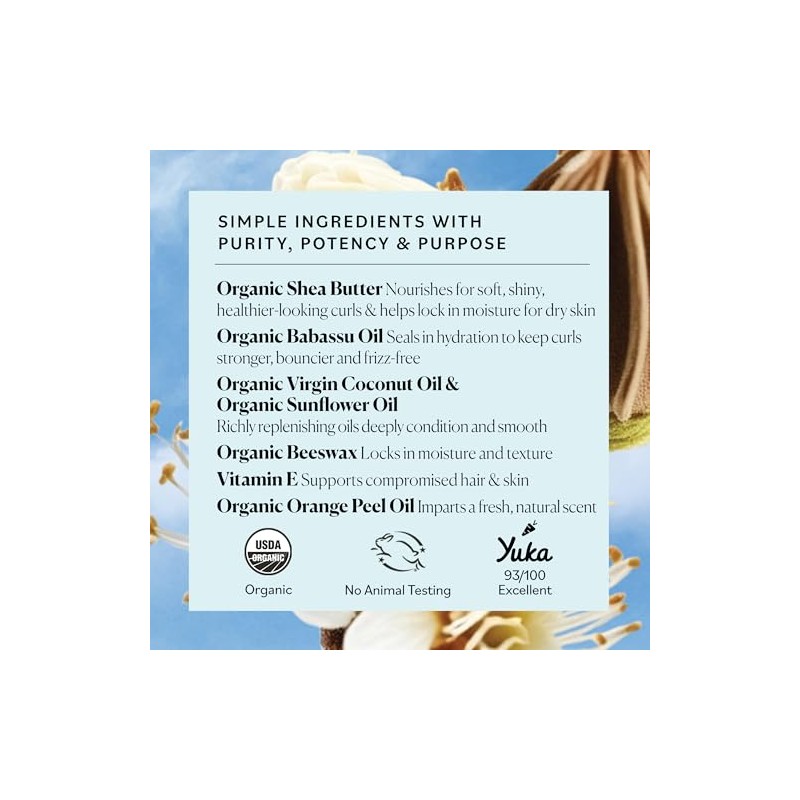 Sky Organics Manteca Hidratante Org?nica de Karit? y Babas?(227 G)