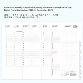 MARK'S 2025/26 Taschenkalender, A5 Gradient // Black: Von September 2025 bis Dezember 2026