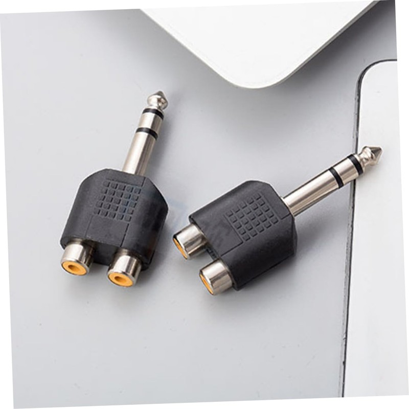 Kisangel 3pcs RCA to Audio Splitter Adapter Dual RCA to