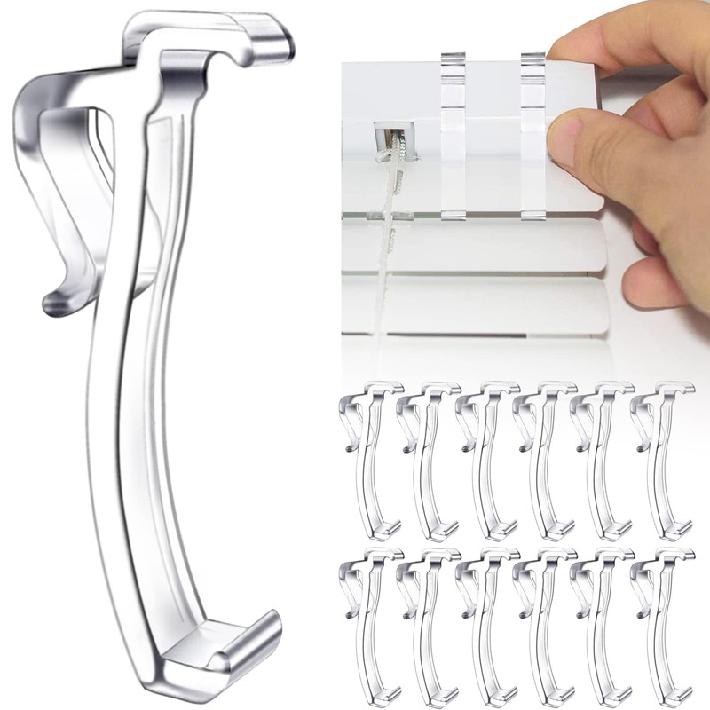 2.5 Inch Valance Clips for Horizontal Blind Valance (12 Pieces)