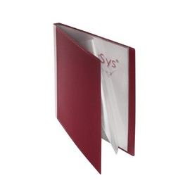 File Book 10 Sleeves (PP, A4, 1 Unit), Burgundy