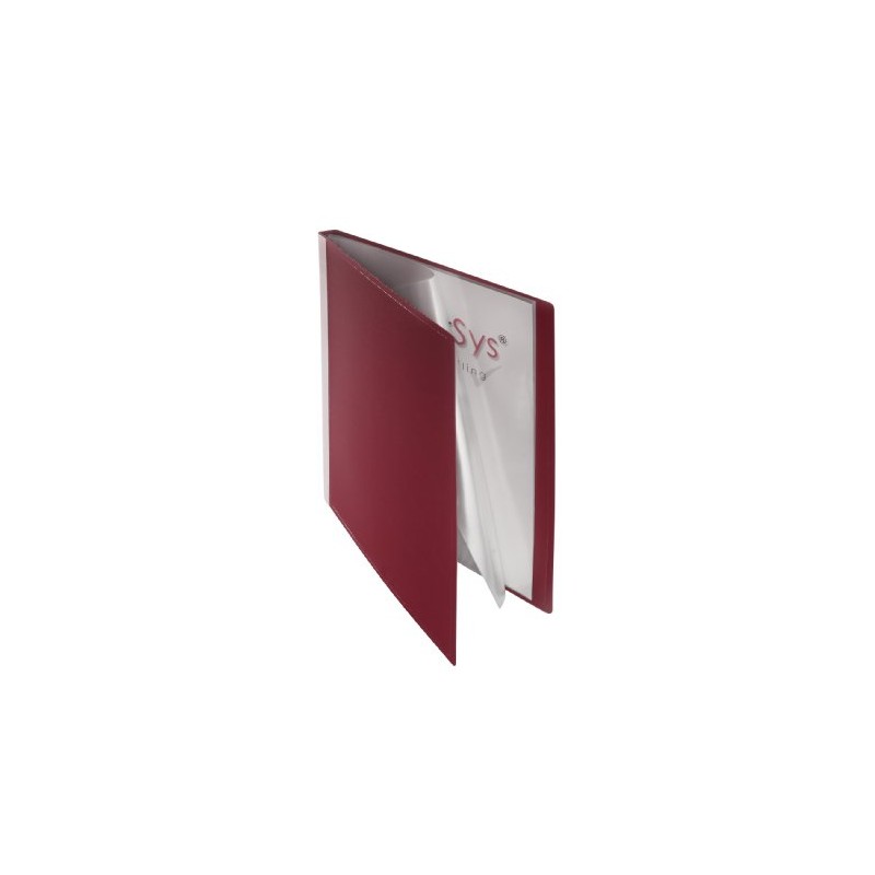 File Book 10 Sleeves (PP, A4, 1 Unit), Burgundy