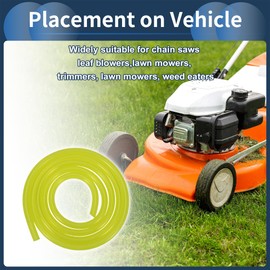 INFINAUTO Fuel Line 4 ft 1/8 Inch ID 1/4 Inch OD Petrol Line Hose for Chainsaw, Grass Trimmer and Leaf Blower Petrol PVC Yellow