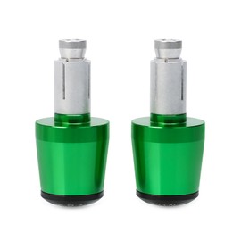 7/8" 22mm CNC Alu Motorcycle Handlebar Grips Ends Caps Compatible with Ninja 400 650 1000SX ZX6R ZX9R ZX10R ZX12R ZX14R ER6F ER6N Green