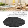4ft Round Hot Tub Cover Oxford Fabric Folding Heat Insulation