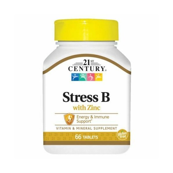 Stress B with Zinc 66 Tabs  by 21st Century