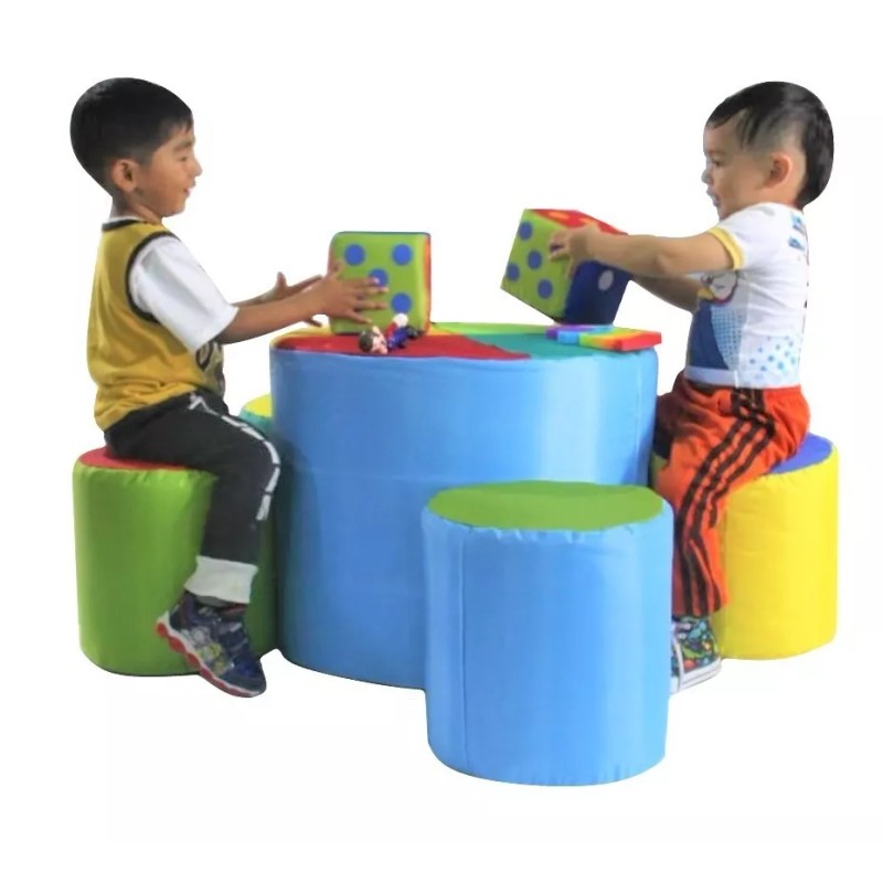JUEGA & APRENDE Kit De Banquitos Puff Estimulacion Temprana