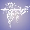 Wisteria Stencil - 20 x 18 cm (S) - Reusable