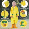 Fewlby Rain Suit Kids Puddle Suit, All in One Waterproof