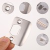 1 Set Door Strike Plate, Standard Door Latch Restorer Striker