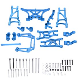 1/10 RC Metal Upgrade Accessories for TRAXXAS RC Front Rear Suspension Arm Steering Cup Kit for TRAXXAS SLASH 2WDBlue