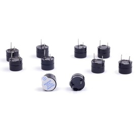 Cylewet 10Pcs 5V Active Buzzer Electronic Alarm Magnetic Long Continuous Beep for Arduino (Pack of 10) CYT1036