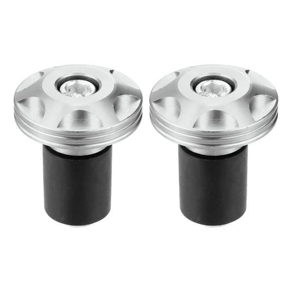 TUCKBOLD Motorcycle Handlebar End Plugs Aluminum Alloy 7/8" 22mm 32mm