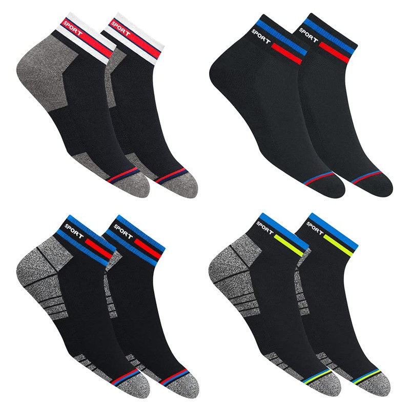 NAVYSPORT Sneaker Socks Men Women Cotton Short Quarter Short Socks,