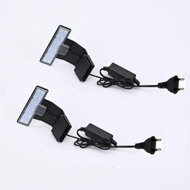 GERUI 2 x Aquarium Lighting Aquarium LED Lamp, Blue White Light Aquarium Light LED Aquarium LED Lighting 220 V 6 W Nano Aquarium Lighting for Water Plants and Fish (X002)
