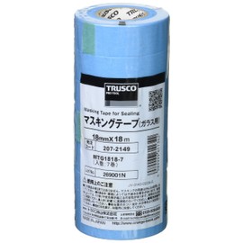 TRUSCO MTG1818-7 Masking Tape (For Glass) 0.7 x 7.1 ft (18 mm x 18 m) 7 Rolls