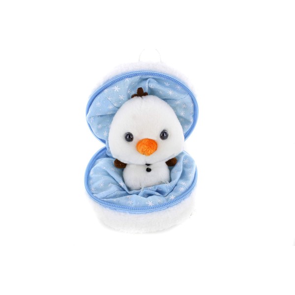 Plushland Snowball Stuffed Zip up Animal – Snowman Plush Toy – Cute Easter Plush Animals Assortment – Wonderful Soft Toy for Families and Friends