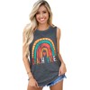 Summer Tank Tops for Women Graphic Rainbow Sleeveless Casual Loose