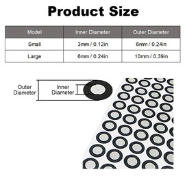 10mm 3D Scanning Markers, Reflective Markers Accurate Tracking Dots Motion Capture Reference Point for Optical Tracking and Scanning (500 Points)