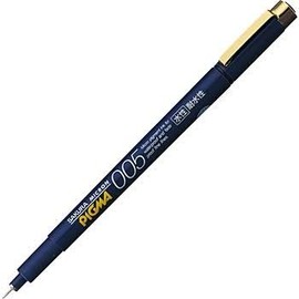 Sakura Crepas Pigma Water-Based Markers, 0.05 mm, Black, ESDK005#49, Set of 2