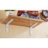 KKlewu Shelf Brackets 4mm Thick Right Shape Set of 4