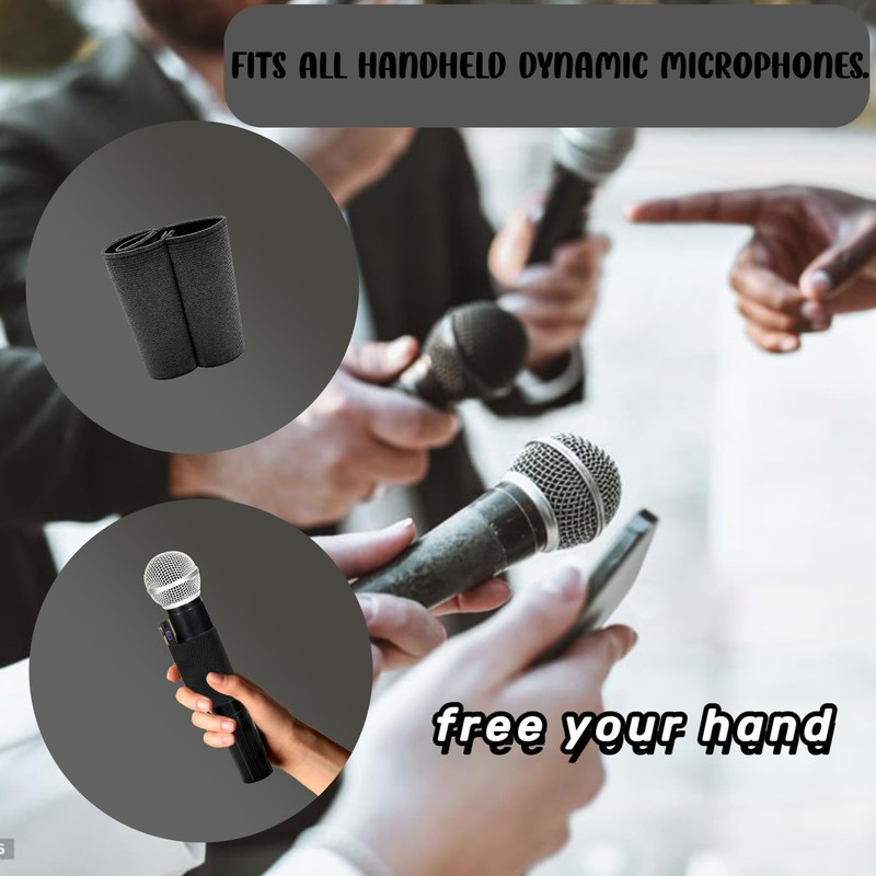Xtlonbom2PCS Microphone Elastic Sleeve Durable Handheld Mic Cover Perfect for