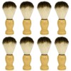 8 Pcs Shaving Brushes for Men with Wooden Handle -