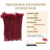 8 Inch Loc Extension Human Hair 30 Strands 0.4cm Thickness