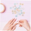 Healeved 4pcs Flower Nail Art Charms Rhinestones for Nail Decoration