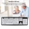 Elderly Keyboard, Large Print Computer Keyboard, 104 Keys QWERTY, High