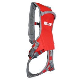 MDXONE Kids SKI Trainer Child SKI Harness with Absorb bungees 9' rope and removable seat harness (Fire Red)