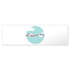 CafePress Love Airplane Bumper Sticker Sticker (Bumper 50 pk)