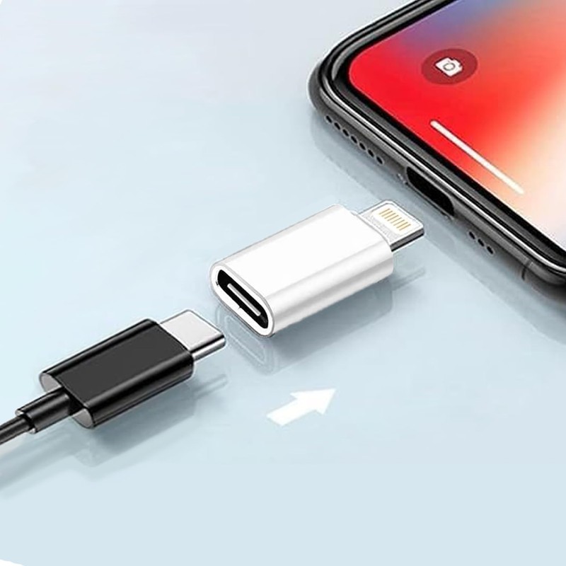 ICOVERI USB C to Light-Ning Adapter (Pack 2 Pack), PD