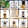 Vietnamese coffee maker filter set, French press style pour-over coffee