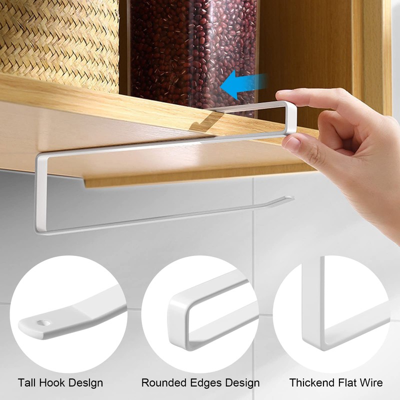 Vicloon Kitchen Roll Holder without Drilling, Pack of 2 Paper