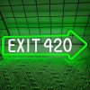 Outdoor Options Co Exit 420 LED Light Sign Eco friendly