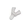 Vista Dental 310004 Plastic Impression Trays #4 Medium/Lower Clear 12/Pk