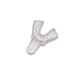 Vista Dental 310004 Plastic Impression Trays #4 Medium/Lower Clear 12/Pk