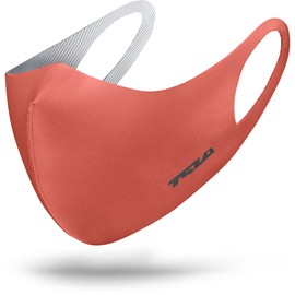 TSLA Men & Women's Copper Infused Face Mask, Washable Reusable Face Masks, UPF 50+ Sun Protection Lightweight Breathable Mask Large unisex TM-MZM01-RED_L